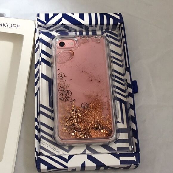 Rebecca Minkoff Gold Glitterfall iPhone 7 Case (H) - Picture 2 of 7